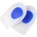Buy Silicone Oblique Heel Pads for Men & Women - Shock Absorbing Two-Color Design - Size L (40-45) - Blue - Buy Online on GoSupps.com