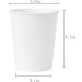 8.8Oz White Disposable Paper Cups 200PCS Hot Coffee Cups Small Cold Beverage Drinking Cups Tea Cups Disposable Espresso Cups - Buy Online on GoSupps.com