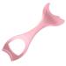 Angoily Silicone Gel Aid Up Wing Makeup Multi-function Miss Mermaid Shape Silica Applicator Winged Guard 15X5.7CM Pink