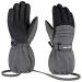 AMAKUZ Kids Snow Gloves for Boys Girls,Kids Gloves Winter Waterproof,Snow Gloves for Kids,Winter Gloves for Kids,Boys Girls Ski Gloves Waterproof 7-12 LC-Gray 10-12 years old
