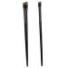 Baluue 3 Sets Women Eyebrow Brush Makeup Tool Wood Ultra Thin Eye Liner Black Makeup Supplies