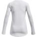 Under Armour Girls' Cozy Long Sleeve Crew Neck T-Shirt - White/Black, Medium - Buy Online on GoSupps.com