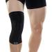 Zensah Compression Knee Sleeve - Relieve Knee Pain  Treat Runners Knee  Patella Medium Midnight Black