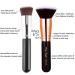 Party Queen Flat Top Kabuki Foundation Brush - Vegan Synthetic Makeup Tool for Liquid & Cream Blending - RoseGold FV8 - Buy Online on GoSupps.com