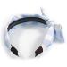 Light Blue/White Checked Fabric Bow Alice/Hair Band/HeadBand - Buy Online on GoSupps.com