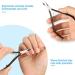 Stainless Steel Cuticle Nippers Set - 8Pcs Cuticle Trimmer & Dead Skin Remover Scissors - Manicure Tools for Fingernails and Toenails (Black) - Buy Online on GoSupps.com