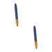 FOMIYES 2pcs Self Adhesive Mascara Eyeliner Pencil Black Makeup Pencils Eye Lining Pen Cosmetic Paste Drill 1 count (Pack of 1) Bluex2pcs