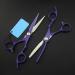 Hair Cutting Scissors 6 Inch Professional JP 440c Steel Purple Hair Cutting Scissors Haircut Thinning Barber Tools Cut Shears Hairdresser Scissors Set - Buy Online on GoSupps.com