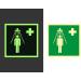 Buy NOTLOK Safety Work Character DIN EN ISO 7010 Fire Protection Sign - Photoluminescent Plastic Plate - Easy Assembly - Emergency Shower 15x15 cm - International Shipping Available - Buy Online on GoSupps.com