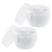 GALPADA Bo te Poudre B b Portable 2 Pi ces Blanche avec Houppette Douce R cipient Rechargeable pour Soin B b pour Change et Voyage Distribution Uniforme et Hygi nique