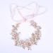 Oriamour Flower Design Wedding Headband with Freshwater Pearls - Rose Gold Bridal Hair Accessories - Buy Online on GoSupps.com