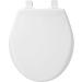BEMIS 790TDGSL 000 Heavy Duty Closed Front Plastic Toilet Seat with Cover will Slow Close  Never Loosen & Reduce Call-backs  ROUND  Plastic  White White Round Toilet Seat - Buy Online on GoSupps.com