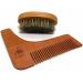 GBS Premium Men's Beard Styling and Shaping Set- Comes with Oval Boar Bristle Beard Brush Unscented Beard Oil Wood Shaping Template with 7" Dressing Hair Comb - Great Gift Pack 1 - Buy Online on GoSupps.com