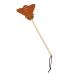 Fly Swatter Heavy Duty Edition Leather Bug Swatter Long Wooden Handle Smooth Surface Swatter Durable Long Handle House Wife Helper Convenient