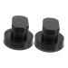 Healeved 2 Pieces Suction Cup Door Handle Black Strong Suction Cup Non-Slip Bathroom Handle for Bathtub Refrigerator Drawer Furniture Safety Handle