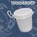 Ladner Traps 1 Liter Vented Bait Cup - White | High-Quality Fishing Gear - Buy Online on GoSupps.com