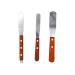 HEALLILY Plaster Alignment Spatula and Mixing Modeling Lab Restorative Instruments 3pcs