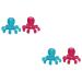 Tovinanna 4 pieces massage device Portable massage lying hair masking children's plaster shampoo tools comfortable head scratches hair care accessories household head gripper older plastic