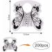 BeautyLeader 200 Pcs Nail Form Guide Acrylic Tip Extension Forms | Manicure Tool for Long Acrylic Nails | Black and White Sticker Roll - Buy Online on GoSupps.com