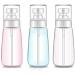 Spray Bottle Travel Size,3Pcs 100ml/3oz Fine Mist Hairspray Bottle for Essential Oils, Empty Airless Makeup Face Spray Bottle Clear Refillable Travel Containers for Cosmetic Skincare Perfume
