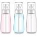 Spray Bottle Travel Size,3Pcs 100ml/3oz Fine Mist Hairspray Bottle for Essential Oils, Empty Airless Makeup Face Spray Bottle Clear Refillable Travel Containers for Cosmetic Skincare Perfume