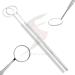 Dental Mirror with Handle - Stainless Steel Dentist Tool for Teeth Cleaning & Inspection | Oral Hygiene Mouth Mirror for Daily Use - Buy Online on GoSupps.com