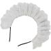 hgnxa Cosplay Maid Hair Hoop Women Elegant Pleated Lace Makeup Headbands for Girl Stage Halloween Performances Headpieces Cotton embroidery - Buy Online on GoSupps.com