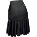 ZYMOZYM Black Basic Mini Skirt with Ruffle Edge & Shorts - Stretch Pleated Dance Skirt for Women & Girls | Shop Now - Buy Online on GoSupps.com