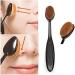 5 PCS New Women's Makeup Toothbrush Face Foundation Brush Curve Powder Brushs - Buy Online on GoSupps.com