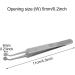 QOTSTEOS Meibomian Nozzle Tweezers | Round Tip Stainless Steel for Dry Eye Relief | Professional Eye Care Tool - Buy Online on GoSupps.com