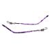 Rijpex glasses bone ear hook holder 1 pair of glasses replacement iron arms metal-glasses repair parts brackets for borderless one-hole glasses purple