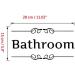 Jiuhong Vinyl Bathroom Wall Decal Sticker for Creative Home Decoration - Removable Cute Door Stickers for Toilet, Laundry Room, Restroom - Buy Online on GoSupps.com