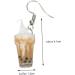 1 Pair Milk Tea Cup Earrings Jewelry for Girls Funny Earrings Girl Earrings Cleaner Modeling Miss 4.1x1.2cm As Shown - Buy Online on GoSupps.com
