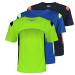UV Sun Protection Sport T Shirts for Men Short Sleeve Athletic Tennis Tee 105navy/Yellow/Blue 3X-Large