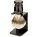 Edwin Jagger Super Badger Badger Shaving Brush with Drip Stand Imitation Ebony Small