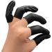 Lind Kitchen 150pcs Disposable Latex Finger Cots - Protective Fingertips Gloves | Rubber Industrial Fingerstall Sleeves 65x25mm (Black) - Buy Online on GoSupps.com