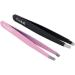 Soleilx Professional Eyebrow Tweezers Set - Precision 2-Piece Black & Pink - Non-Slip Lace Eyebrow Guns for Men & Women - Ideal Eyebrow Epilator - Buy Online on GoSupps.com