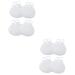 FOMIYES 4 Pairs Half Foot Pads of Foot Forefoot Pad Plantar Insoles Airpoda Metatarsal Insoles High Heel Protector Pads Feet Half Pads Airmattress Forefoot Insole Non-Slip White