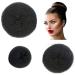 Styla Hair 3 Piece Donut Hair Bun Maker (1 Small 1 Medium 1 Large) Black - Buy Online on GoSupps.com