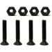 VJ Skateboard and Longboard Parts: Wheels, Trucks, Riser Pads, Spacers, Washers, Hardware Screws - 1 inch Screws - Buy Online on GoSupps.com