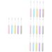 Clispeed 20 STK Travel toothbrush fold toothbrush with soft bristle macaron toothbrush ornament sets man toothbrush foldable toothbrush travel supplies travel soft fur pp toothbrush set