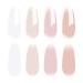 Vishine 4Pcs Jelly Nude Pink Milky White Rose Gel Nail Polish Set - French Manicure Kit 8ML - Buy Online on GoSupps.com