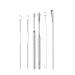 Portable Ear Cleaner Stainless Steel Ear Spoon Set Stainless Steel Ear Wax Remover Reusable Stainless Steel Ear Wax Remover Set Ear Wax Easily Removed Ideal for Personal and Home Use(6pcs-Opp)