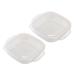 HOLIDYOYO Insulated Hot Lunch Box 2pcs Box Kitchen Rice Lunch Box Micro-Wave Oven Steamer Crisper Tray