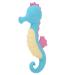 Buy Blue Silicone Hippocampus Teething Toy - Safe Baby Teether for International Shipping - Buy Online on GoSupps.com