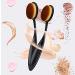 DNHCLL 2 PCS Oval Loose Powder Toothbrush Makeup Brushes | For Blending Liquid, Cream & Powder Cosmetics - Buy Online on GoSupps.com