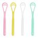 Pack of 4 tongue scrapers tongue cleaner tongue brush for adults men women children mouth dental care oral hygiene against bad breath