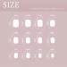 Sethexy Minimal French Short Square False Nails Collection - Nude Pink Glossy Fake Nails 24Pcs Full Cover Acrylic Stick on Nails - For Women and Girls - Buy Online on GoSupps.com