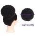 Synthetic Puff Afro Short Kinky Curly Chignon Hair Bun - Drawstring Ponytail Hairpiece Extensions (1B) - 1 PC for Effortless Style - Buy Online on GoSupps.com