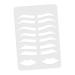 Angoily Eyebrow Stencil Plate Brow Template Brow Practice Mold Eyebrow Guide Eyebrow Trimming Acrylic 21.5x14.7cm Transparent